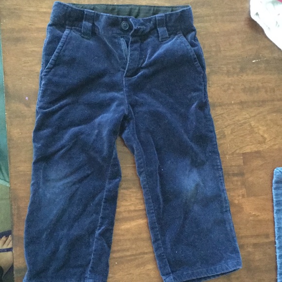 Blue velvet pants - Picture 1 of 4